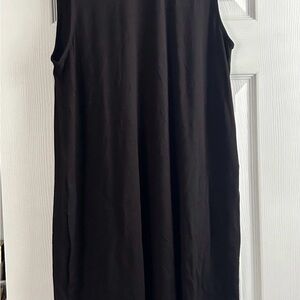 J. Crew Black Sleeveless Midi Dress